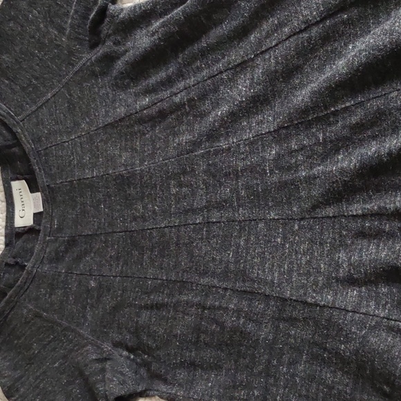 Ganni Size Medium Winter Jersey Grey Short Sleeve 100% Cotton A-Line Dress - Picture 15 of 16